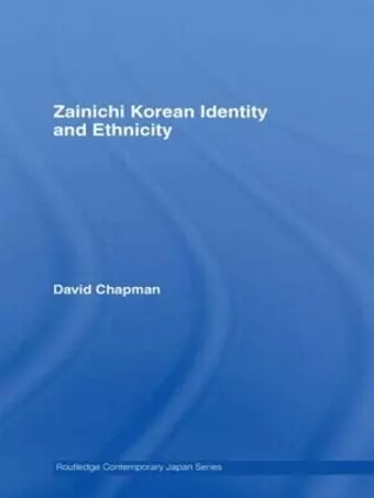 Zainichi Korean Identity and Ethnicity cover