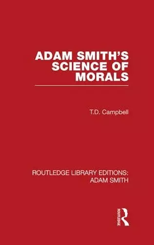 Adam Smith's Science of Morals cover
