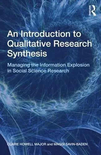 An Introduction to Qualitative Research Synthesis cover