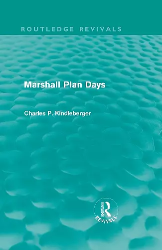 Marshall Plan Days (Routledge Revivals) cover