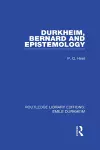 Durkheim, Bernard and Epistemology cover