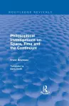 Philosophical Investigations on Time, Space and the Continuum (Routledge Revivals) cover