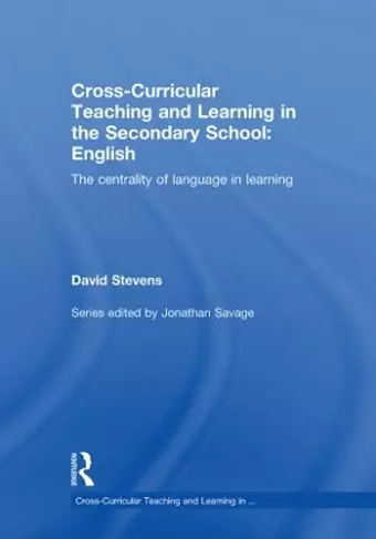 Cross-Curricular Teaching and Learning in the Secondary School ... English cover