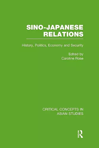 Sino-Japanese Relations cover
