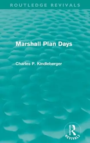 Marshall Plan Days (Routledge Revivals) cover