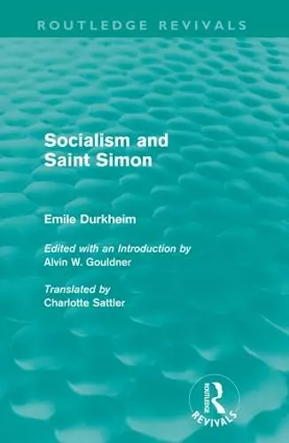 Socialism and Saint-Simon (Routledge Revivals) cover
