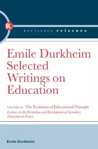 The Evolution of Educational Thought cover