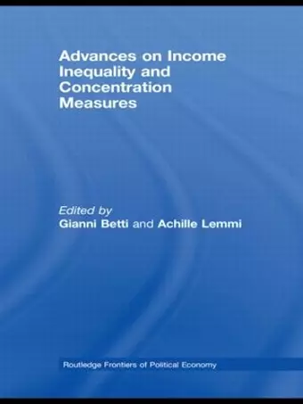 Advances on Income Inequality and Concentration Measures cover