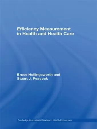 Efficiency Measurement in Health and Health Care cover
