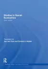 Studies in Social Economics cover