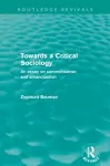 Towards a Critical Sociology (Routledge Revivals) cover