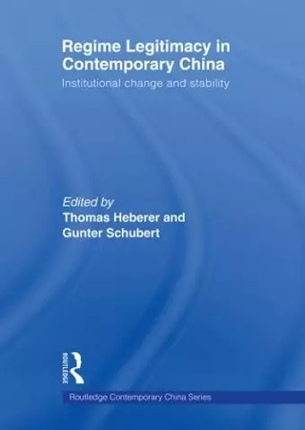 Regime Legitimacy in Contemporary China cover