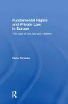 Fundamental Rights and Private Law in Europe cover