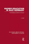 Higher Education in Nazi Germany (RLE Responding to Fascism cover