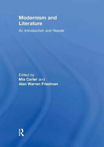 Modernism and Literature cover