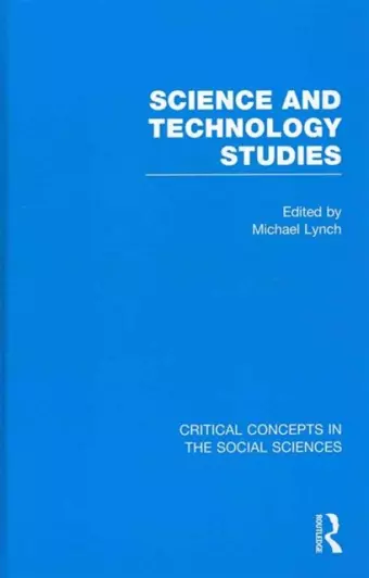 Science and Technology Studies cover