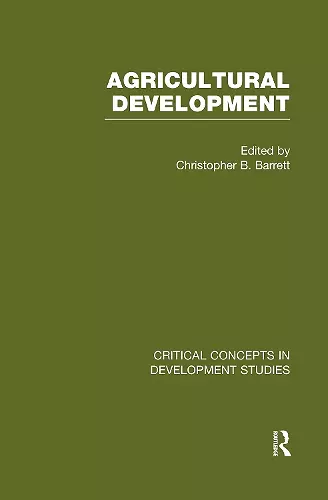 Agricultural Development cover