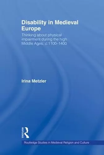 Disability in Medieval Europe cover