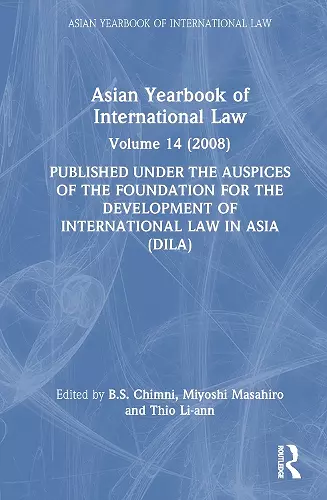 Asian Yearbook of International Law cover