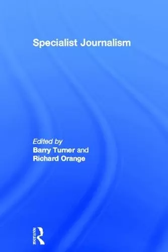 Specialist Journalism cover