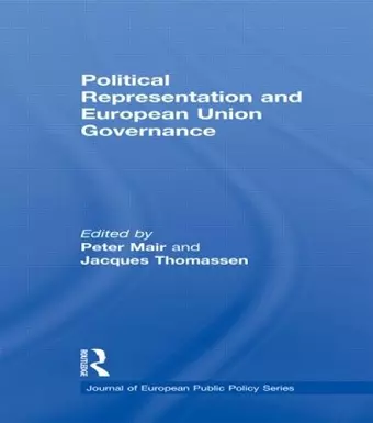 Political Representation and European Union Governance cover