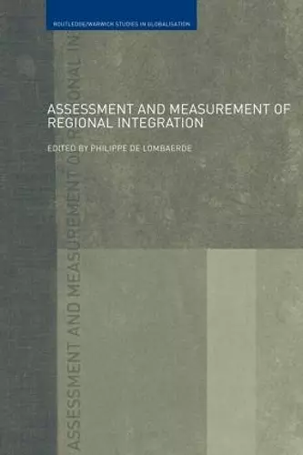 Assessment and Measurement of Regional Integration cover