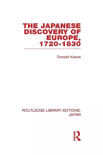 The Japanese Discovery of Europe, 1720 - 1830 cover