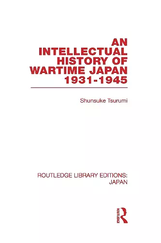 An Intellectual History of Wartime Japan cover