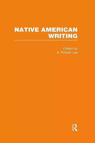 Native American Writing cover
