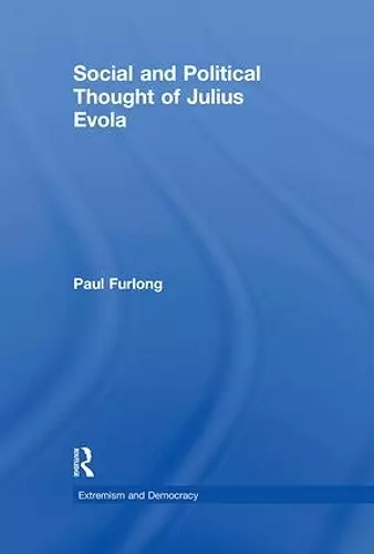 Social and Political Thought of Julius Evola cover