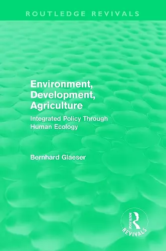 Environment, Development, Agriculture cover