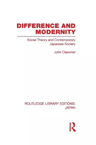 Difference and Modernity cover