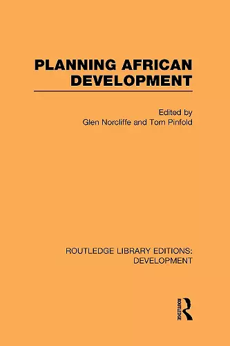 Planning African Development cover