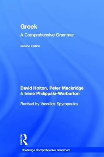 Greek: A Comprehensive Grammar of the Modern Language cover