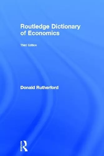 Routledge Dictionary of Economics cover