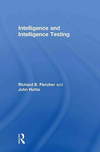 Intelligence and Intelligence Testing cover