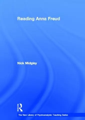 Reading Anna Freud cover