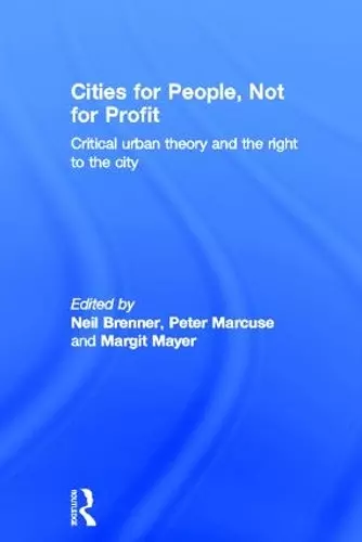 Cities for People, Not for Profit cover