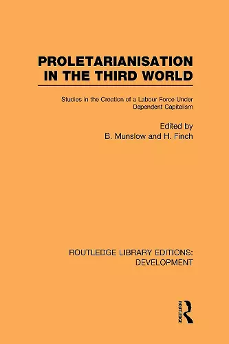 Proletarianisation in the Third World cover