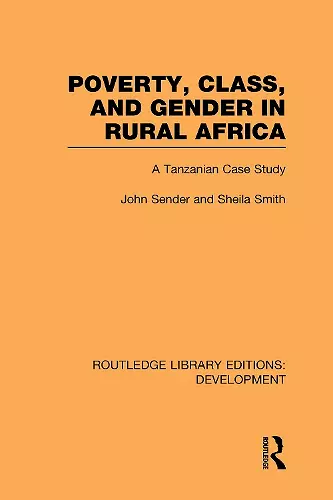 Poverty, Class and Gender in Rural Africa cover