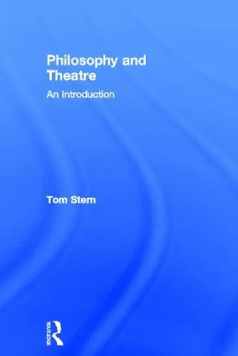 Philosophy and Theatre cover