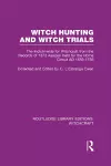 Witch Hunting and Witch Trials (RLE Witchcraft) cover