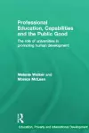 Professional Education, Capabilities and the Public Good cover