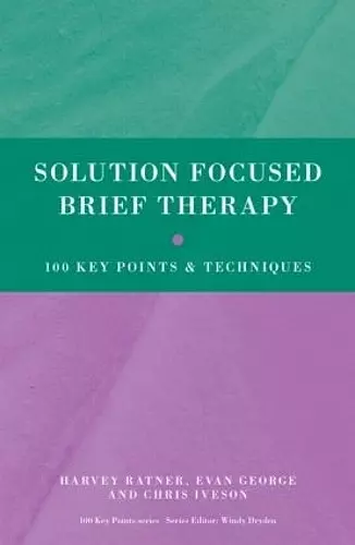 Solution Focused Brief Therapy cover