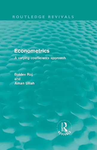 Econometrics (Routledge Revivals) cover