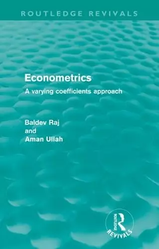 Econometrics (Routledge Revivals) cover