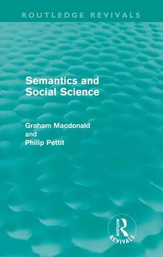 Semantics and Social Science cover