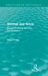 Simmel and Since (Routledge Revivals) cover