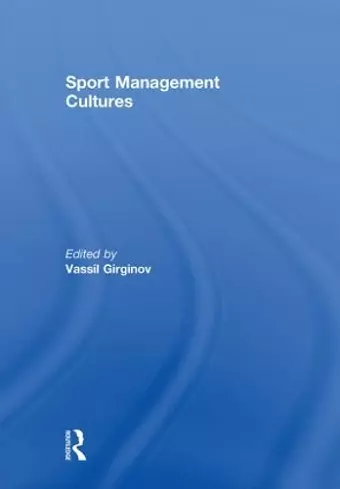 Sport Management Cultures cover