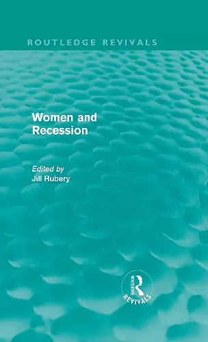 Women and Recession (Routledge Revivals) cover